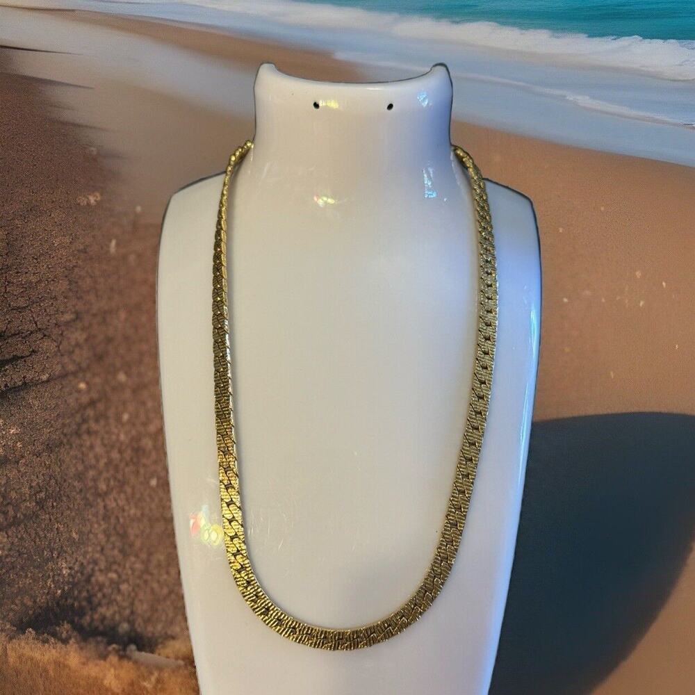 -NECKLACE Gold Tone Chain For Woman Or Men 16”